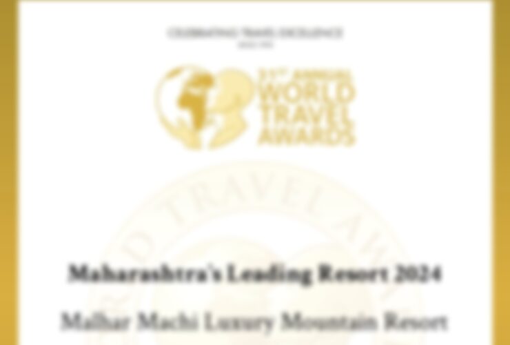 Malhar Machi Luxury Mountain Resort Wins Prestigious Award!